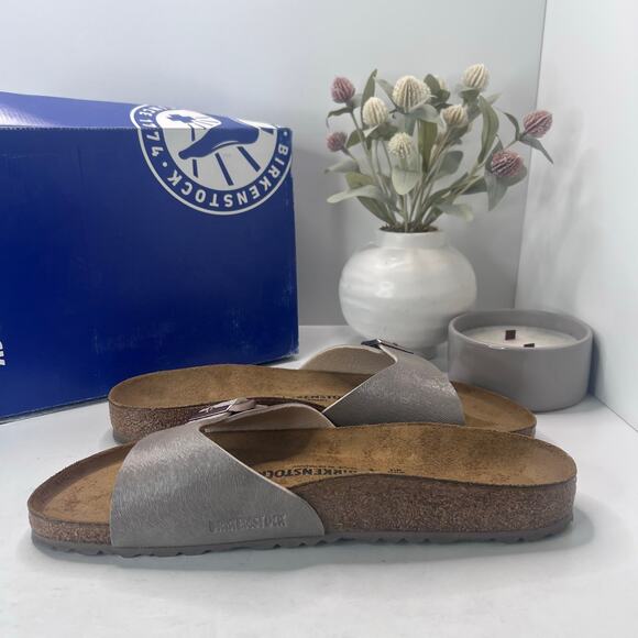 Birkenstock Madrid BS Birko Flur Sandal Animal Fascination Mud Men 13/EU 46 NWB - Picture 7 of 10